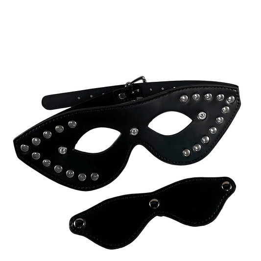 Noir Mystère - Masque de jeu érotique ajustable