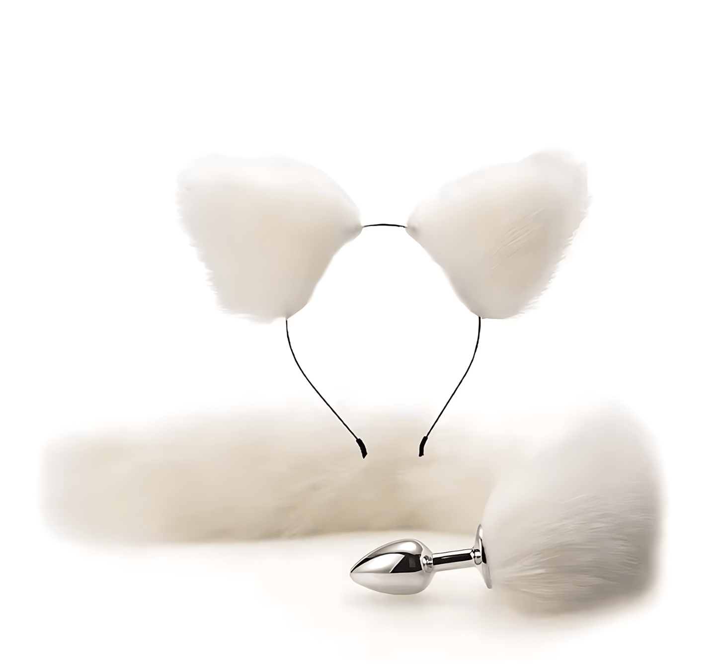 Foxy Whisper - Plug Anal avec Queue et Oreilles en Peluche
