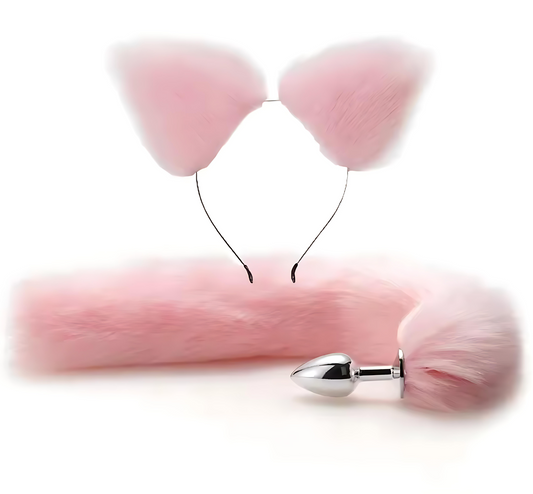 Foxy Whisper - Plug Anal avec Queue et Oreilles en Peluche