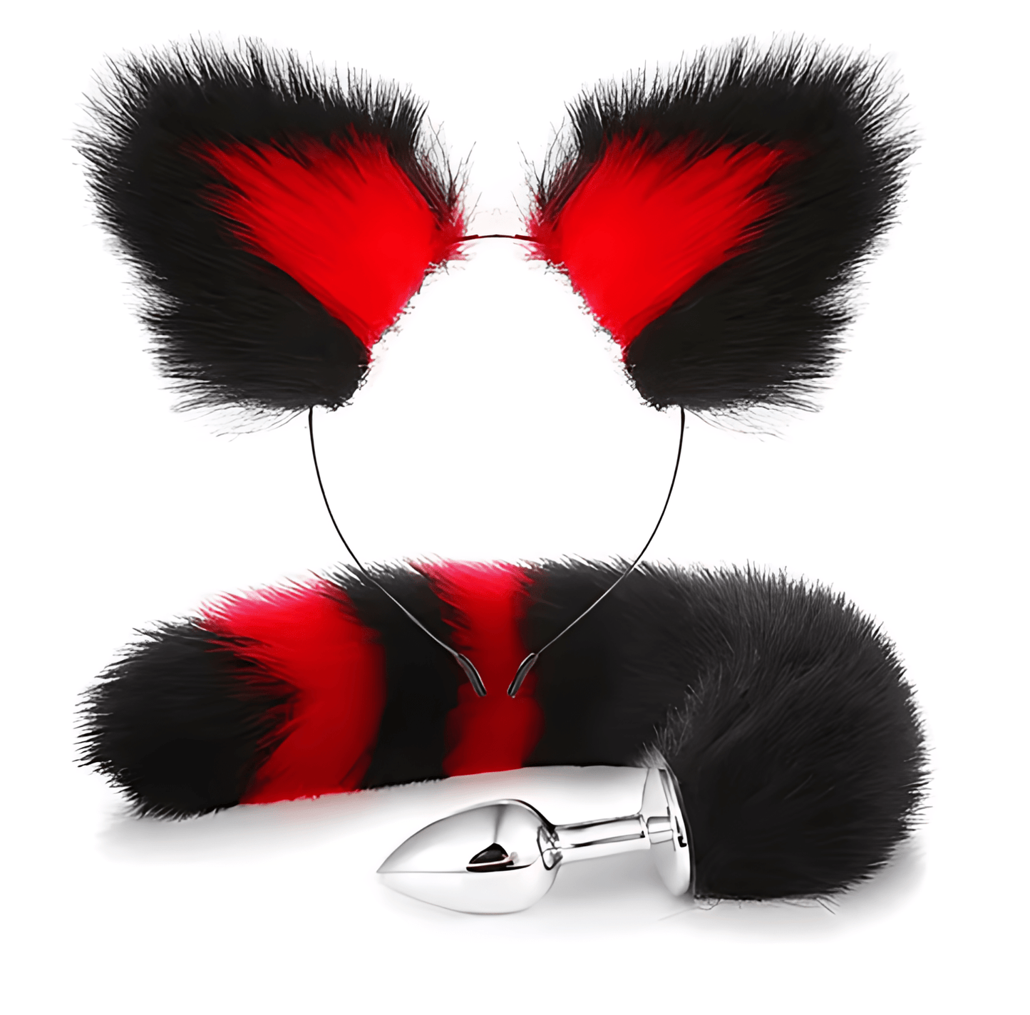 Foxy Whisper - Plug Anal avec Queue et Oreilles en Peluche