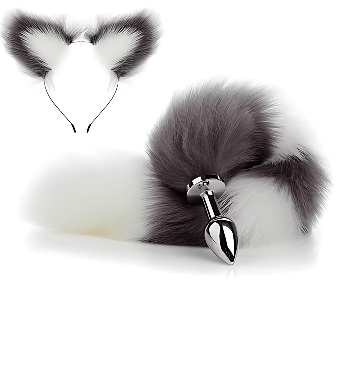 Foxy Whisper - Plug Anal avec Queue et Oreilles en Peluche