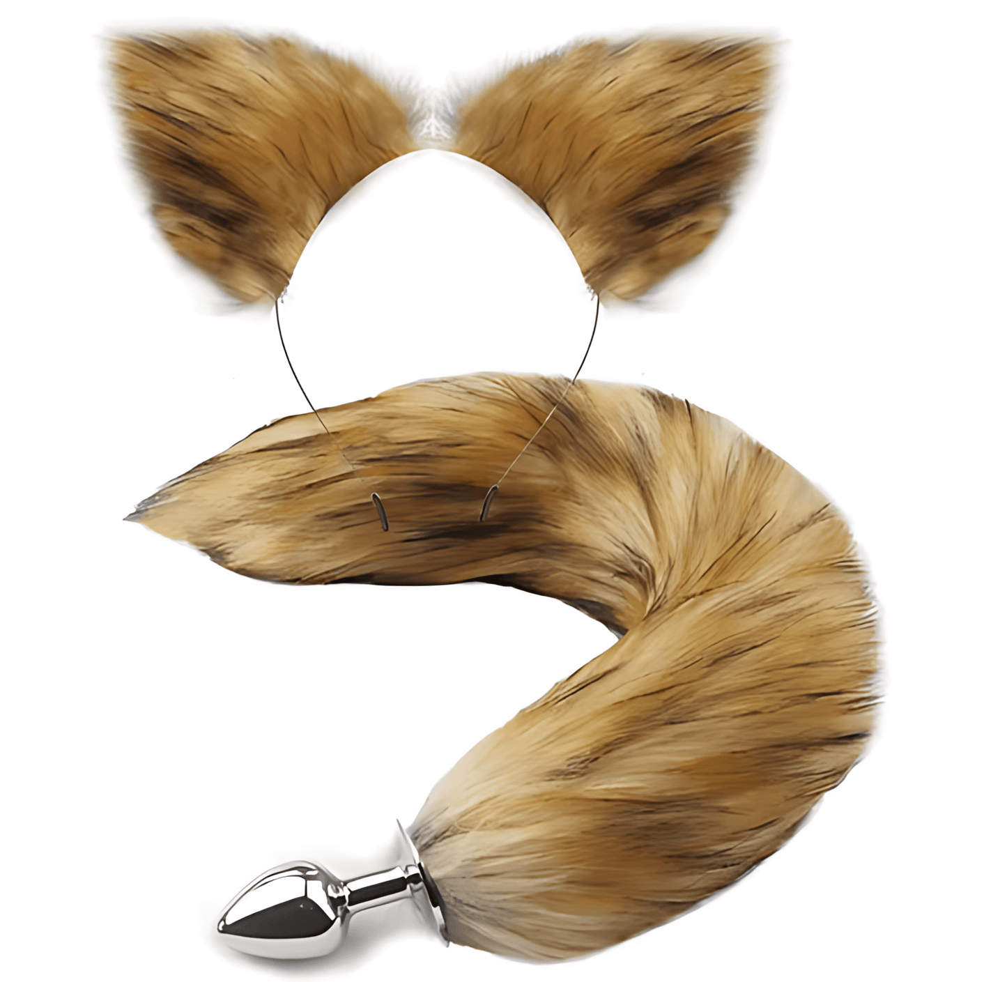 Foxy Whisper - Plug Anal avec Queue et Oreilles en Peluche