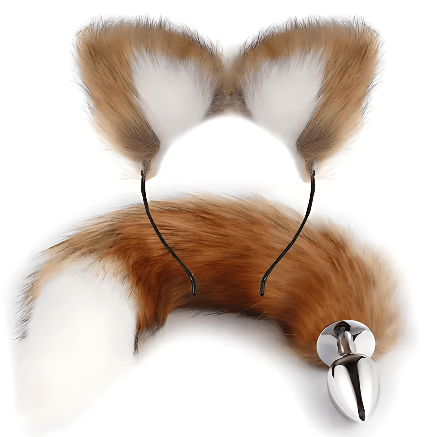 Foxy Whisper - Plug Anal avec Queue et Oreilles en Peluche