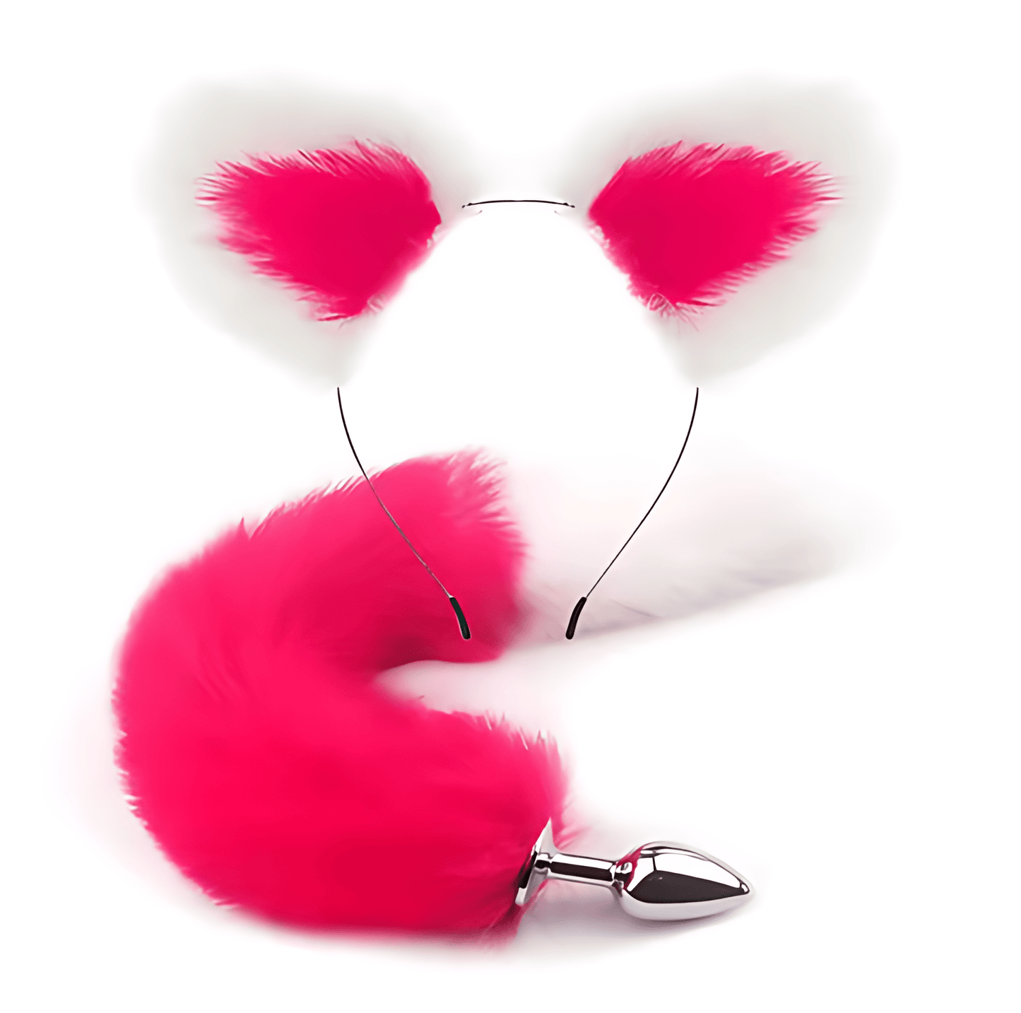 Foxy Whisper - Plug Anal avec Queue et Oreilles en Peluche
