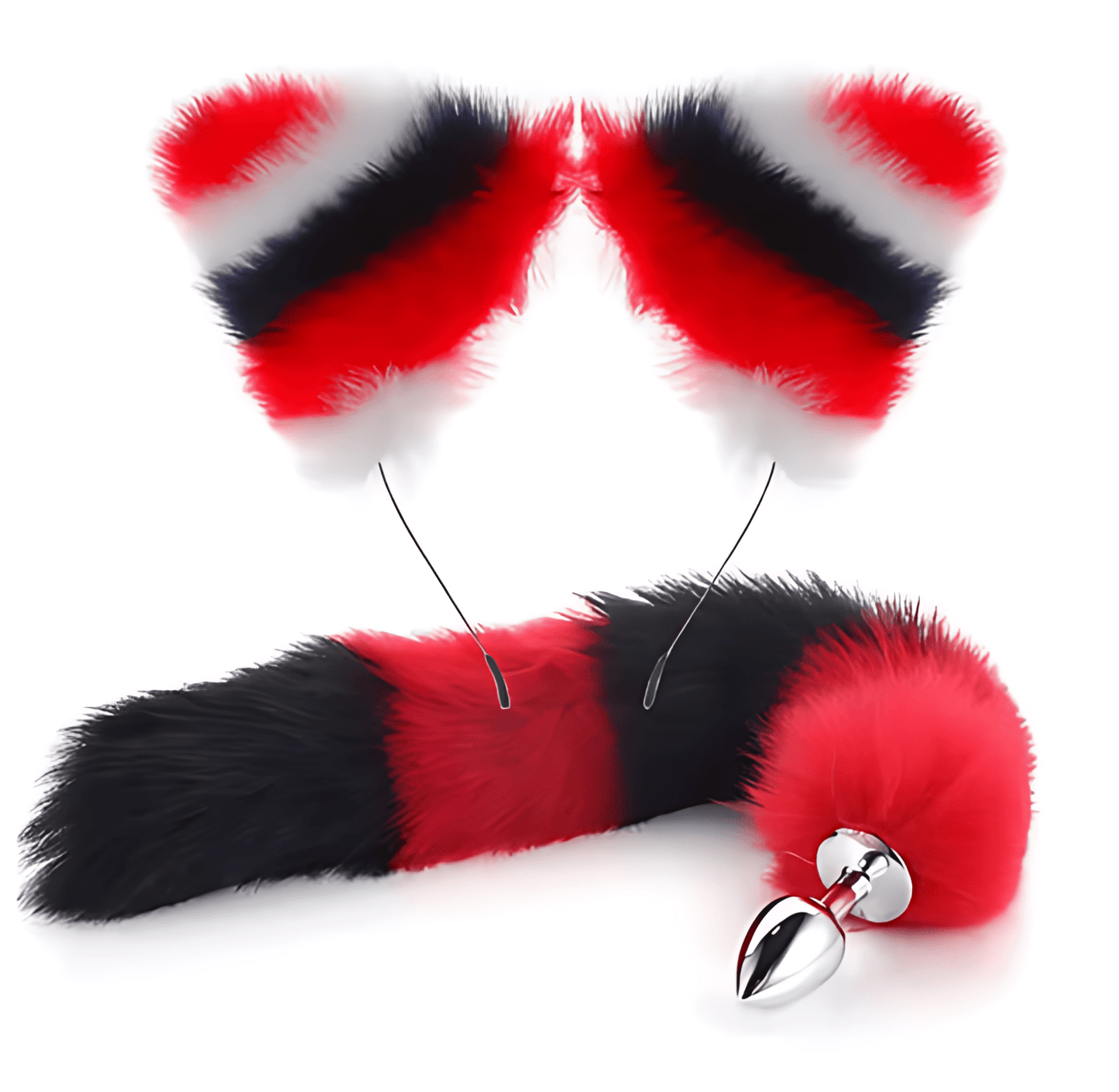 Foxy Whisper - Plug Anal avec Queue et Oreilles en Peluche