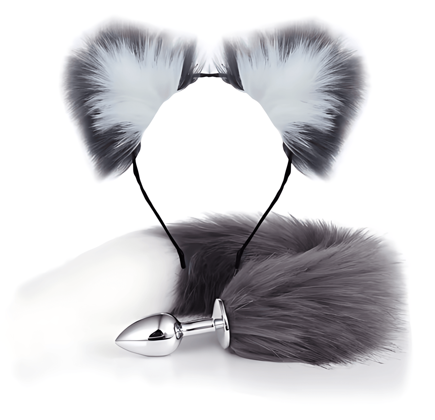 Foxy Whisper - Plug Anal avec Queue et Oreilles en Peluche