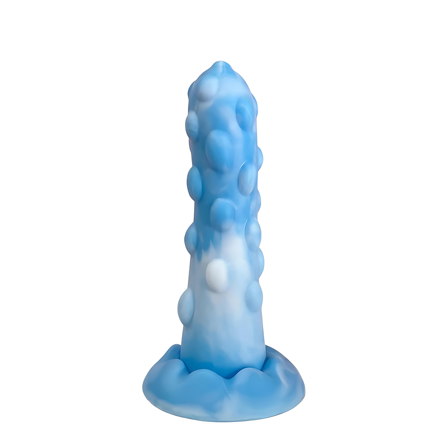 Blue Velvety - Dildo silicone au design audacieux