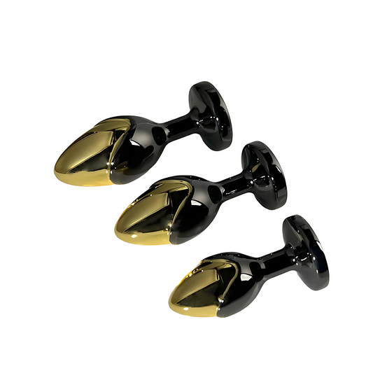 Sapphire Ember - Plug anal métallique élégant