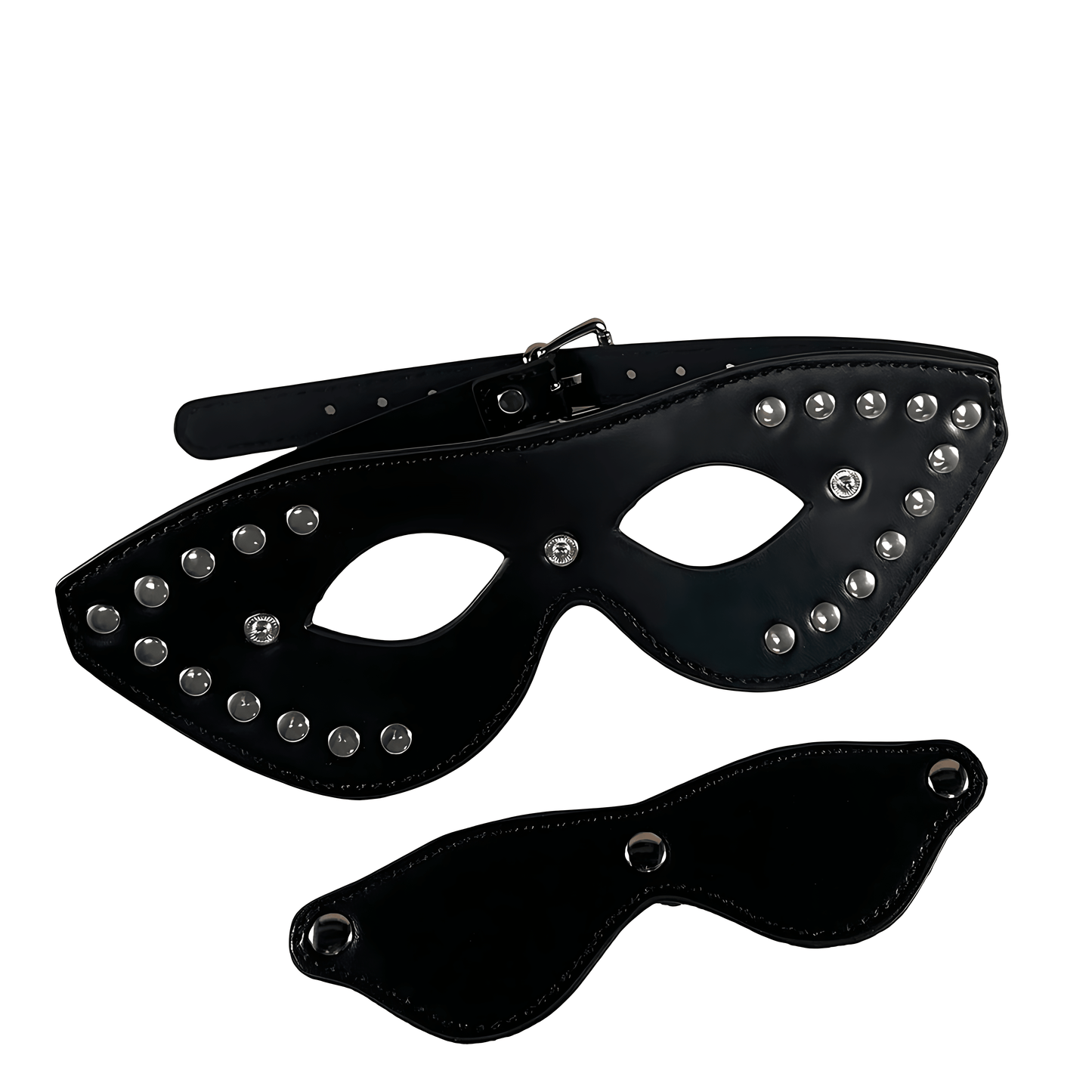 Noir Mystère - Masque de jeu érotique ajustable