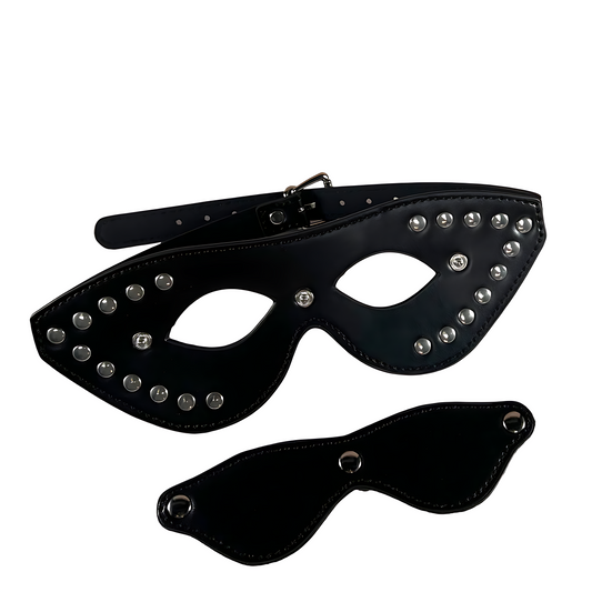 Noir Mystère - Masque de jeu érotique ajustable